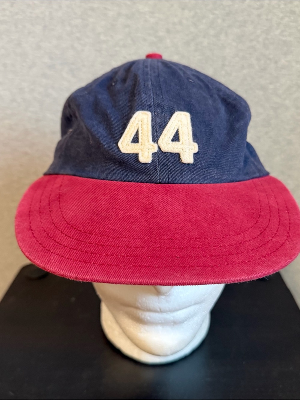 Vintage Hank Aaron #44 Blue Hat Leather Strap Double A Minor League Canada